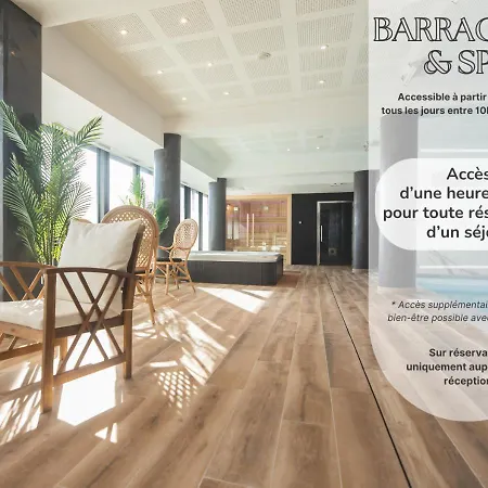 アパートホテル Le Barracuda & Spa, Centre Port, Pieds Dans L'eau, Vue ブレスト